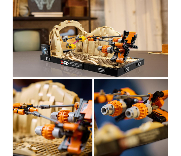LEGO Star Wars™ 75380 Diorama: Wyścig ścigaczy w Mos Espa - 1279511 - zdjęcie 4